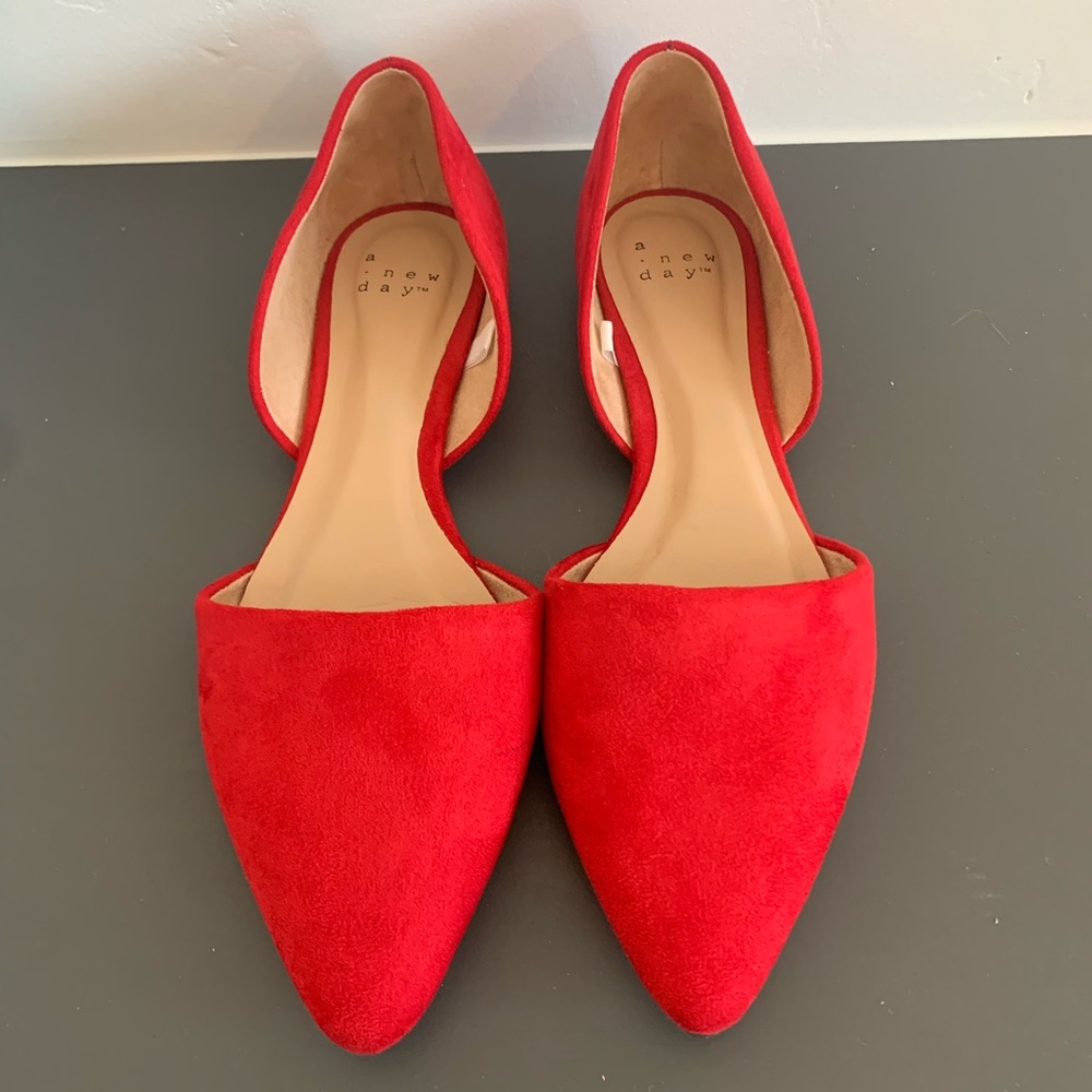 Red Ballet Flats
